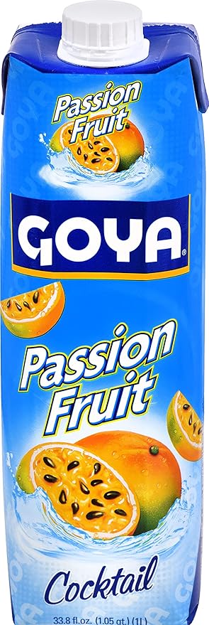 Goya Foods Passion Fruit Nectar 33.8 Fl Oz (Pack of 12)