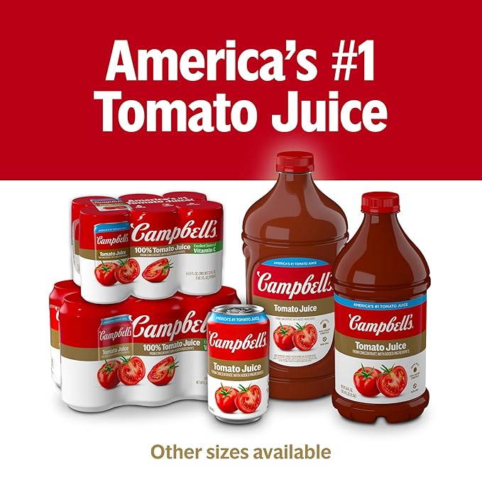Campbell's 100% Tomato Juice 11.5 fl oz Can (24 Pack)