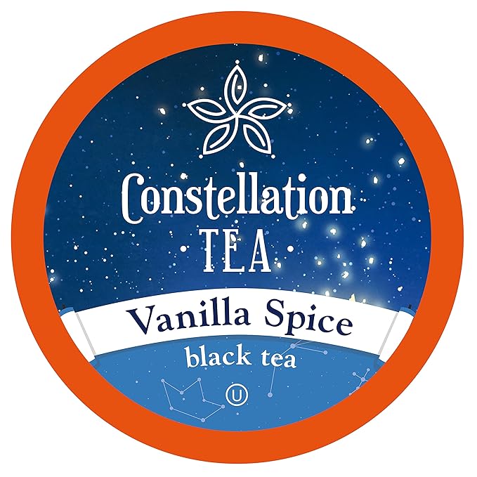 Constellation Tea Vanilla Spice Black Tea Pods Compatible with K Cup Brewers Including 2.0 40 Count