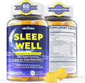 Melatonin Free Sleep Gummies with Magnesium Glycinate GABA 5-HTP L-Theanine Valerian Chamomile Lemon Balm Vitamin D3 &amp B6 - Hormone &amp Drug- Free Non-Habit FormingSugar Free