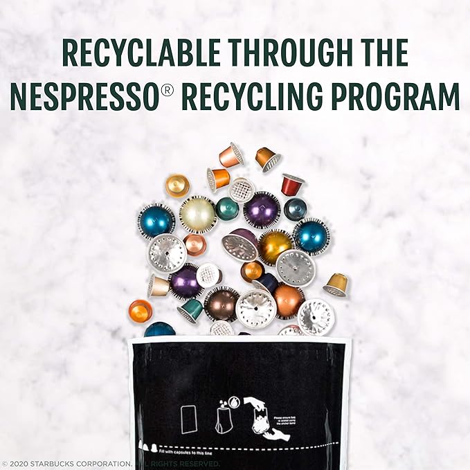 Starbucks by Nespresso Vertuo Dark Roast Espresso 50-count Espresso Pods Brews 1.35 oz.