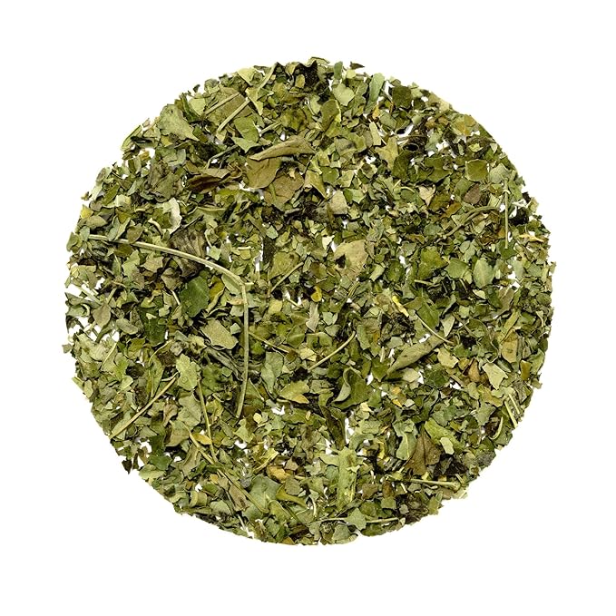 Heavenly Tea Leaves Organic Moringa Bulk Loose Leaf Herbal Tea 1 Lb. (Approx. 200 Servings) - Green Superfood Nutrient Dense Plant Protein Rich in Antioxidants and Immune Vitamin