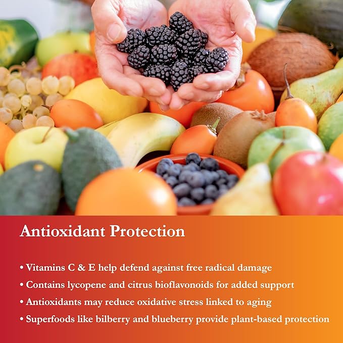 Buried Treasure Active 55 Plus - 32 serv Liquid Multivitamin for Seniors Vegan Sugar-Free Natural Immune Support Vitamins &amp Super-Foods Blend