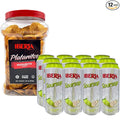 Iberia Soursop Juice Drink 16.57 Fl Oz (Pack of 12) + Iberia Maduritos Naturally Sweet Plantain Chips 20 Oz.