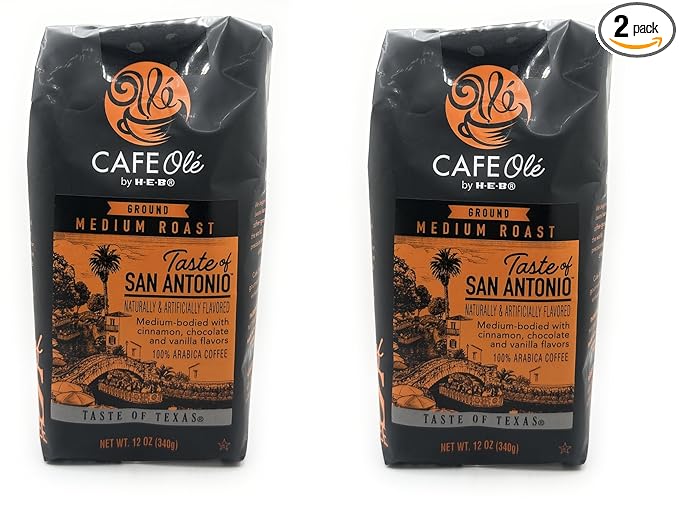 Cafe Ole HEB Ground Coffee 12oz - 2 bags (Taste of San Antonio)
