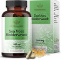 HERBAMAMA Sea Moss and Bladderwrack Capsules - 1600mg Irish Sea Moss for Immune Support - Vegan Non-GMO Immunity Supplement for Overall Support