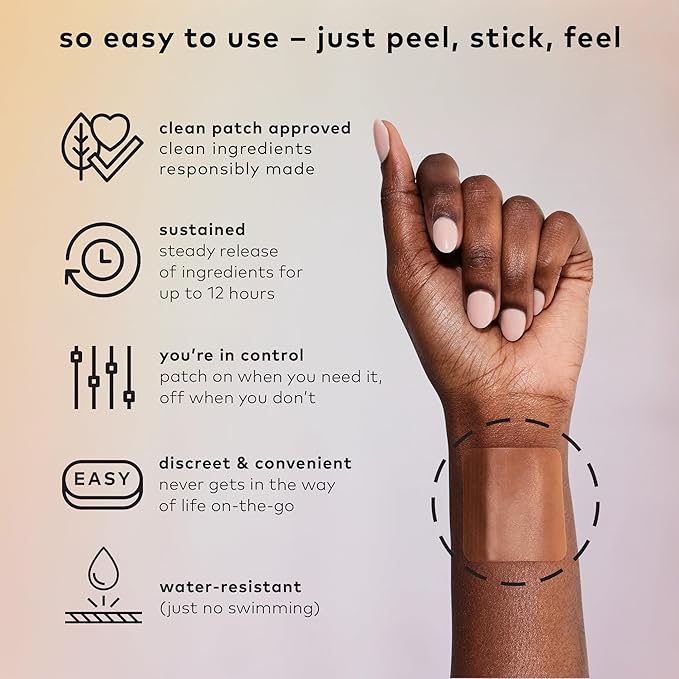 The Good Patch Rescue Recovery Patch Natural Patch with DHM Vitamin B1 and Green Tea Plant-Powered Wearable Wellness Support After a Night Out (24 Total Patches)