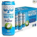 C2O - Coconut Water The Original Flavor (15 Pack) - Made with Fresh Coconut Water - Plant Based - Non GMO - Canned Water - Natural Hydration Electrolytes &amp Potassium - 15 Cans 10.5 FL OZ