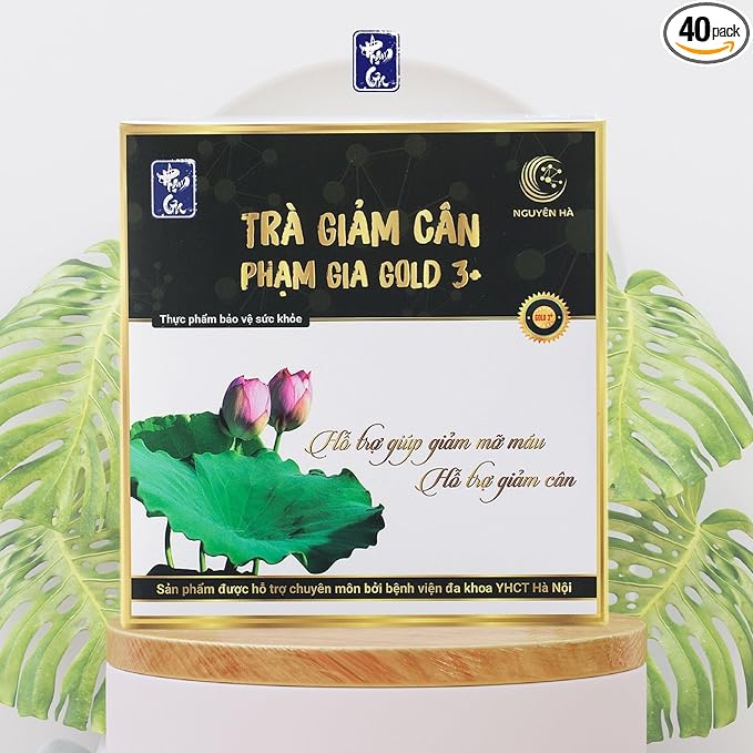 Generic Herbal Tea Bag Pham Gia GOLD 3+ - Pham Gia Gold 3 plus - Tra Giam Can Pham Gia - Healthy Tea Bag Pham Gia - 40 Bags/box