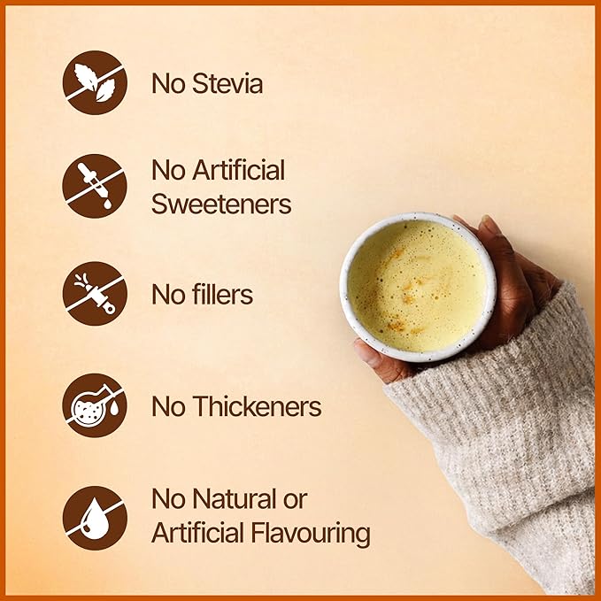 Golden Milk Magic – Adaptogenic Mushroom Golden Milk for Deep Sleep &amp Relaxation – Turmeric &amp Ashwagandha Blend for Calm Nights – Caffeine-Free Multi-Purpose Wellness Drink – 30 Servings