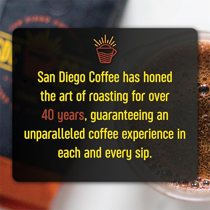 San Diego Coffee Organic French Roast Dark Roast Ground Coffee 16-Ounce Bag Café molido tostado