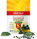 Sunlit Super 50/50 Organic Chlorella Spirulina Tablets - Super Greens Supplement for Immune Support Gut Health Mood &amp Energy - Rich in Chlorophyll Amino Acids &amp Vegan Protein 1000 Superfoo
