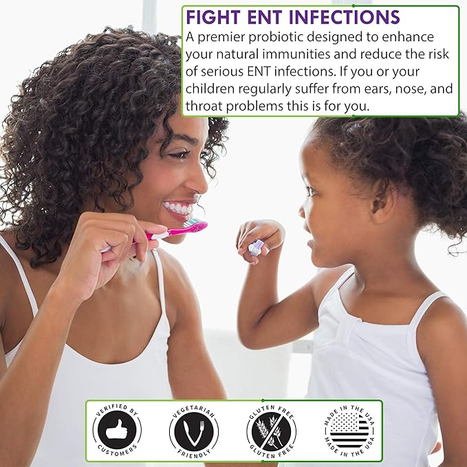 Oral Probiotic Supplement with BLIS K12 4 Billion CFU - Now Dairy Free - Doctor Formulated 30 Day Supply Bottle for Bad Breath Strep Cavities Gum and Oral and Dental Health - Sugar Free - USA Made