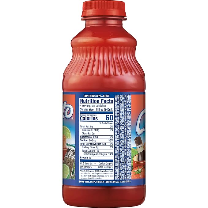 Clamato Michelada Especial 32 fl oz bottle (Pack of 12) Mixed with Tomato Juice and Spices Authentic Flavor Perfect Mixer for Micheladas Bloody Mary Drinks and other Cocktail Spirits