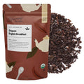 Heavenly Tea Leaves Organic English Breakfast Bulk Loose Leaf Black Tea 1 Lb. (Approx. 200 Cups) - Strong Full Bodied Brisk Great For Hot Or Iced Tea Naturally Caffeinated Premium Quality