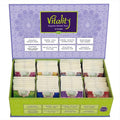 Adanim Bio Vitality Organic Herbal Tea Sampler Gift Box Caffeine Free 8 Unique Flavors for Tea Lovers 64 Individually Wrapped Tea Bags Variety Pack
