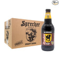Dr Sprecher Soda in 16 fl oz Glass Bottles (12 Pack) Caffeinated Soft Drink with Natural Spiced Cherry Flavor