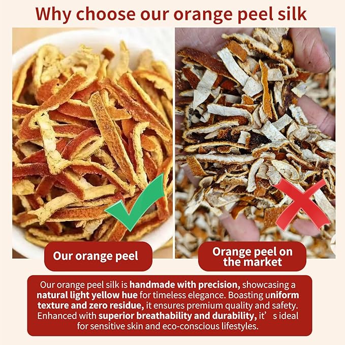 Baihuatang Natural Dried Tangerine Peel for Tea 4.58oz/130g Orange Peel Strips Mandarin Pure Citrus Peel Strips Natural Mandarine Scent Suitable for Cooking &amp Tea 橘皮 陈皮丝