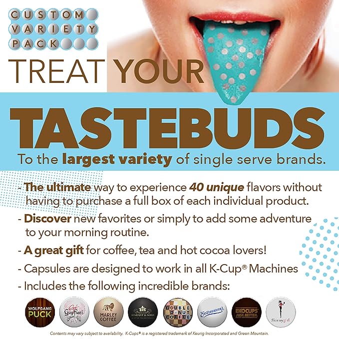 Decaf Coffee Pods Variety Pack Sampler Assorted Unflavored &amp Flavored Coffee Pods Compatible with Keurig K Cups Brewers Decaffeinated Coffee Capsules 30 Count - No Duplicates (Pack of 1)