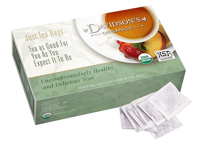 Davidson's Organics Tulsi Hibiscus Flower 100-count Unwrapped Tea Bags