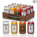 Original Sin Non Alcoholic Cider - Variety PAck | Sparkling Apple Cider Vinegar Drink with 25% Fruit Juice | Sugar Free Non Alcoholic Drinks- 4 Flavours with 3 Cans Each