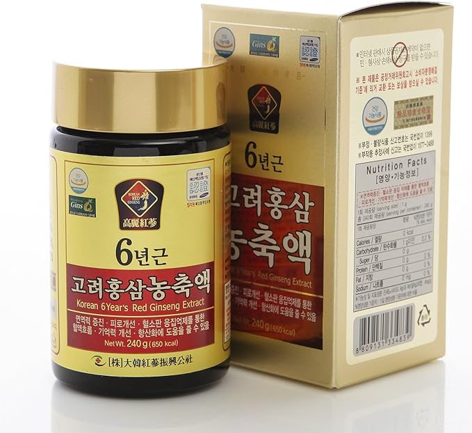 240g(8.5oz) 100% Pure Korean 6years Root Red Ginseng Extract Saponin Panax