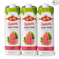 La Fe Guava Juice – All Natural Fresh Tropical Guava Juice Drink Rich in Vitamin C Sweet &amp Refreshing for Kids Family &amp On the go 3-Pack 33.8 Fl Oz Each