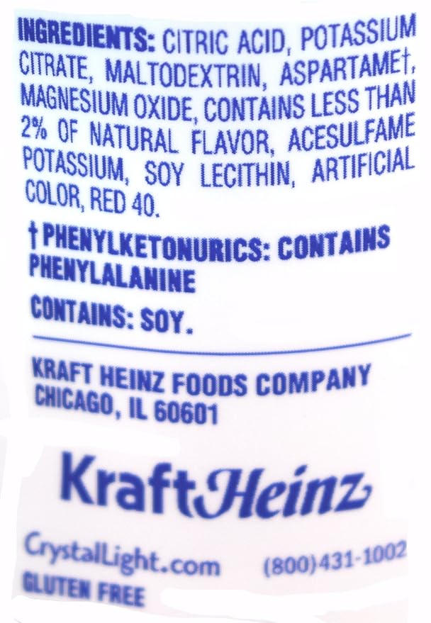 Crystal Light Pink Lemonade Drink Mix 12-Quart 2.9-Ounce Canister (Pack Of 10)
