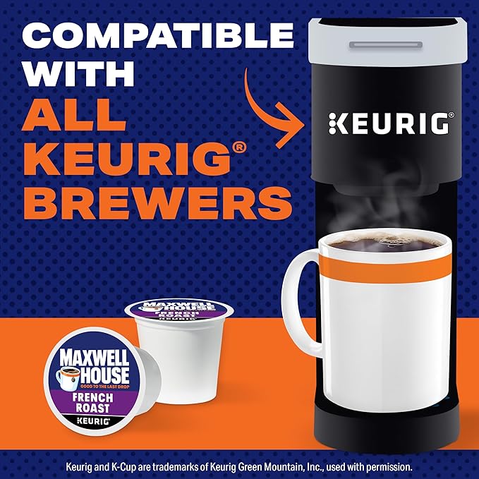 Maxwell House French Roast Dark Roast K-Cup Coffee Pods 84 ct Box