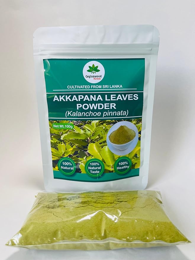 Organic Kalanchoe pinnata Leaves Powder 100g (Bryophyllum Pinnatum) Miracle leaf air plants Herbal Powder - Ceylonwood Herbals