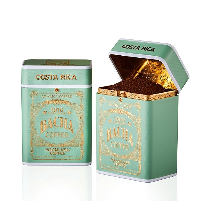 Bacha Coffee | Volcán Azul Single Origin Ground Beans Medium Roast 100% Arabica Specialty Coffee 250g Signature Nomad Collection Gift Box
