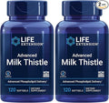 Life Extension Advanced Milk Thistle Liver Health Supplement Liver Detox Cell Division silymarin silybin bioavailable Gluten Free Non-GMO 120 softgels (Pack of 2)