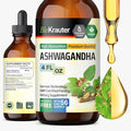 BIO KRAUTER® Ashwagandha Supplements - Liquid Drops Pure Vegan Ashwagandha for Women &amp Men 685 mg per Serving 4 Fl.Oz 56-Day Supply - Used for Mood Magic &amp Relaxation Support - Alcohol &amp S