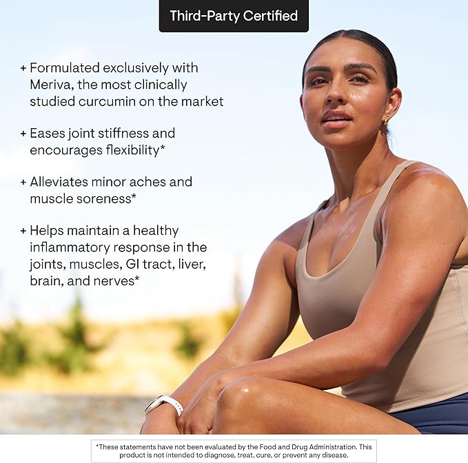 THORNE - Curcumin Phytosome 1000 mg (Meriva) - Clinically Studied High Absorption - Supports Healthy Inflammatory Response in Joints Muscles GI Tract Liver Brain &amp Nerves* - 60 Servings