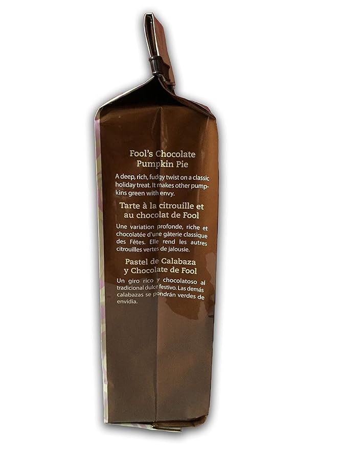 The Coffee Fool Fool's Whole Bean Chocolate Pumpkin Pie 12 Ounce