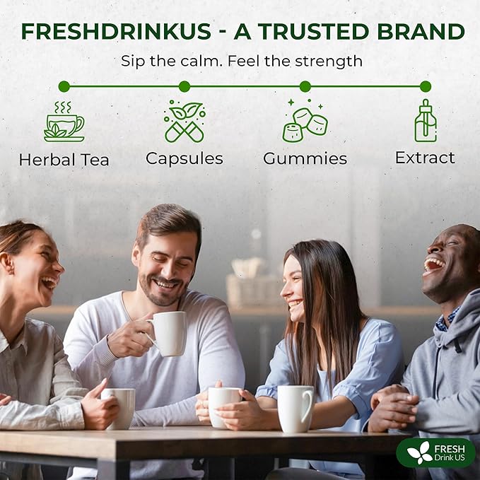 FreshDrinkUS Premium Wormwood Tea - 135 Tea Bags - Handcrafted Herbal Blend Caffeine-Free – Smooth Taste &amp Naturally Refreshing.