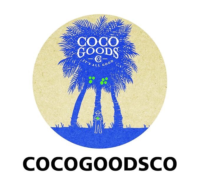 CocoGoodsCo Vietnam Single-Origin 100% Organic Coconut Water Non-GMO Never from Concentrate (33.8 fl. oz/1 liter 6 pack)