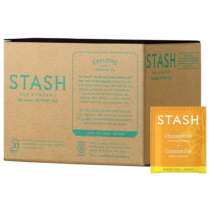 Stash Tea Lemon Ginger and Chamomile Herbal Tea Bags Bundle (200 Count)
