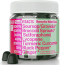 Soursop Graviola Curcumin Lycopene Broccoli Sprouts Sulforaphane Extract Gummies with Turmeric Curcumin Ginger Black Pepper Sour Sop Guyabano Leaf Supplement Chew Chewable Pills Capsules Supplements