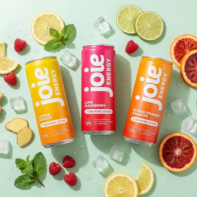 Joie Energy Drink (Blood Orange Passion 12 Fl Oz (Pack of 12))