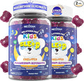 Kids Sleep Gummies NO Melatonin - Triple Magnesium Glycinate + Saffron GABA Berry &amp Nut Superfood Gummies Sugar Free Nighttime Sleep Aid &amp Calm for Kids 4+ Restful Sleep Brain &amp Muscl