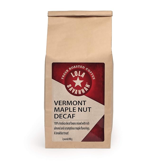 Lola Savannah Vermont Maple Nut Ground Decaf Coffee 2lb 1 Pack