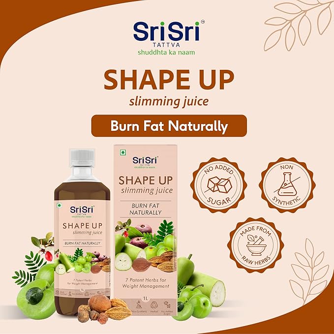 Sri Sri TATTVA shuddhta ka naam Shape Up Juice - Slimming Juice 1L 33.81 Fl Oz (Pack of 1)
