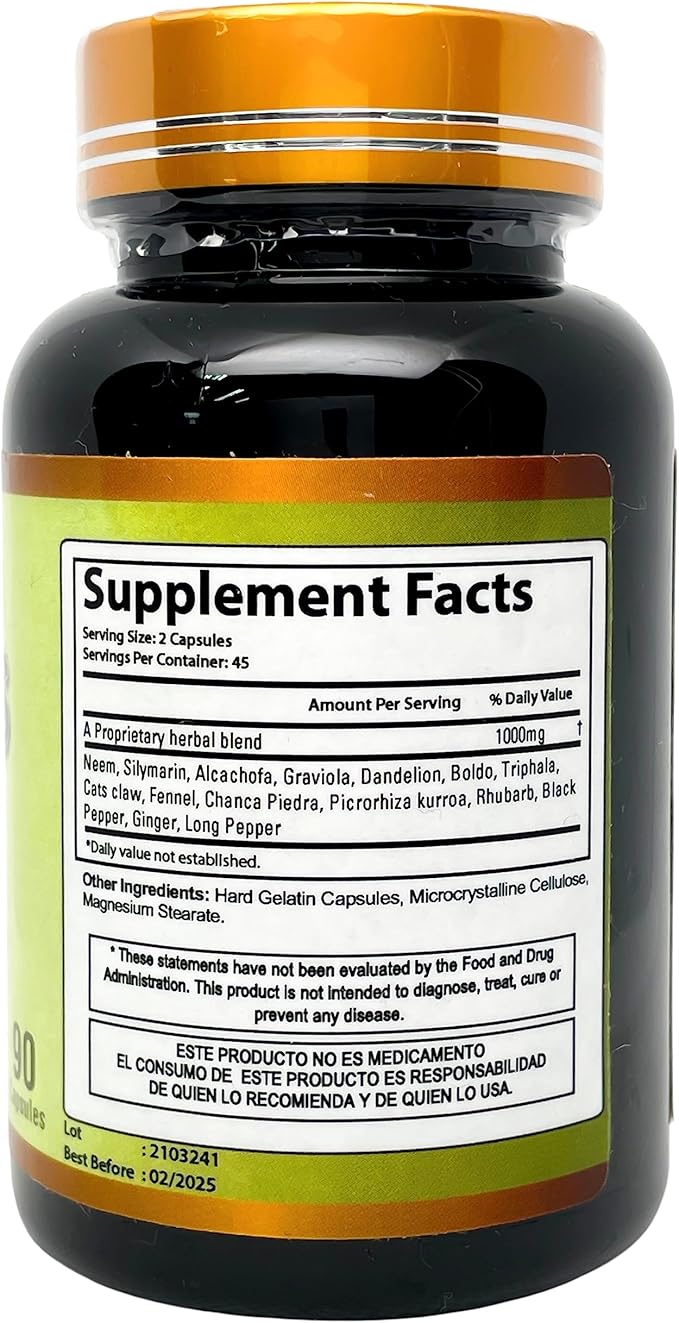 Limpia Organos Mezcla de Hierbas 1000mg