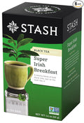 Stash Tea Super Irish Breakfast Black Tea - Caffeinated Non-GMO Project Verified Premium Tea with No Artificial Ingredients 20 Count (Pack of 6) - 120 Bags Total