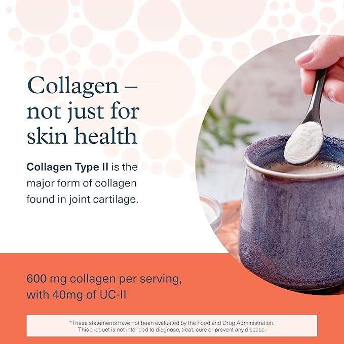 Youtheory Joint Complex with UC-II Collagen - Type 2 Collagen Peptides for Joint Support* - with Boswellia Ginger &amp Turmeric - Supports Anti-Aging* - 60 Count (30-Day Supply)