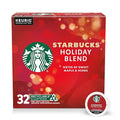 Starbucks K-Cup Coffee Pods Medium Roast Coffee for Keurig Brewers Holiday Blend 100% Arabica Limited Holiday Edition 1 Box (32 Pods)