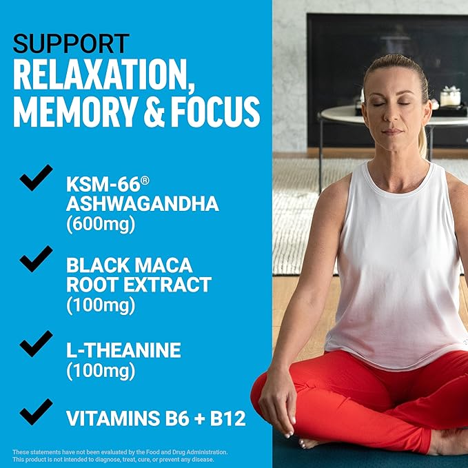 Force Factor Amazing Ashwa KSM-66 Ashwagandha Supplement for Stress Relief Focus Memory Immune Support With Vitamins Minerals &amp Antioxidants Cortisol Supplements for Women 360 Tablets (3-P