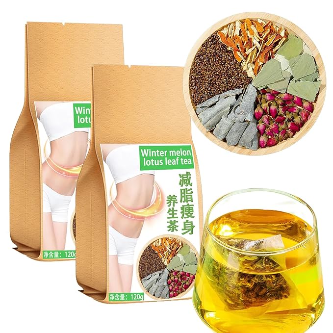 Winter Melon Lotus Leaf Tea 240g(120g*2) Combination of Winter MelonRoseLotus leafCassia seedOrange Peel Oil Cleansing Tea Herbal Tea Formula 冬瓜荷叶茶 荷叶茶 减脂茶 瘦身养生茶