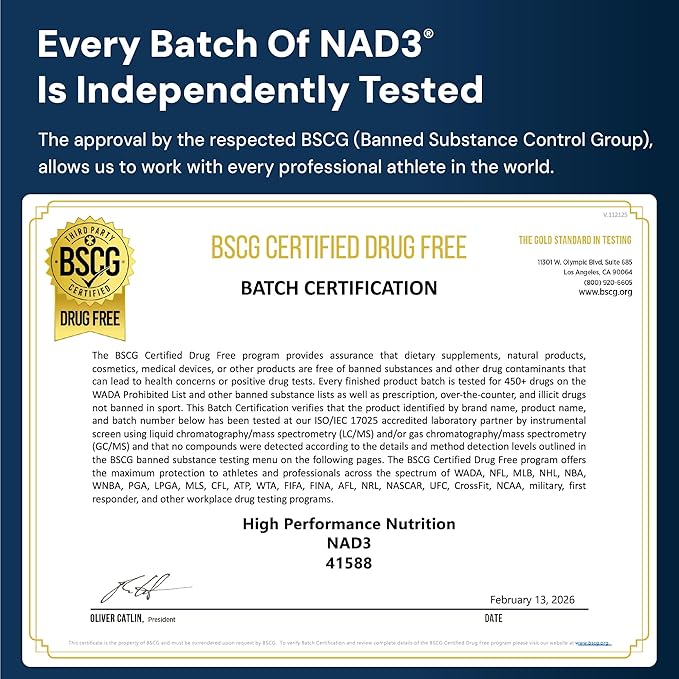 HPN NAD3 Clinical NAD+ Booster Cellular Health &amp Natural Energy - NAD Supplement for Healthy Aging Metabolic Support NRF2 &amp Longevity Nicotinamide Riboside &amp NMN Alternative 240ct 12